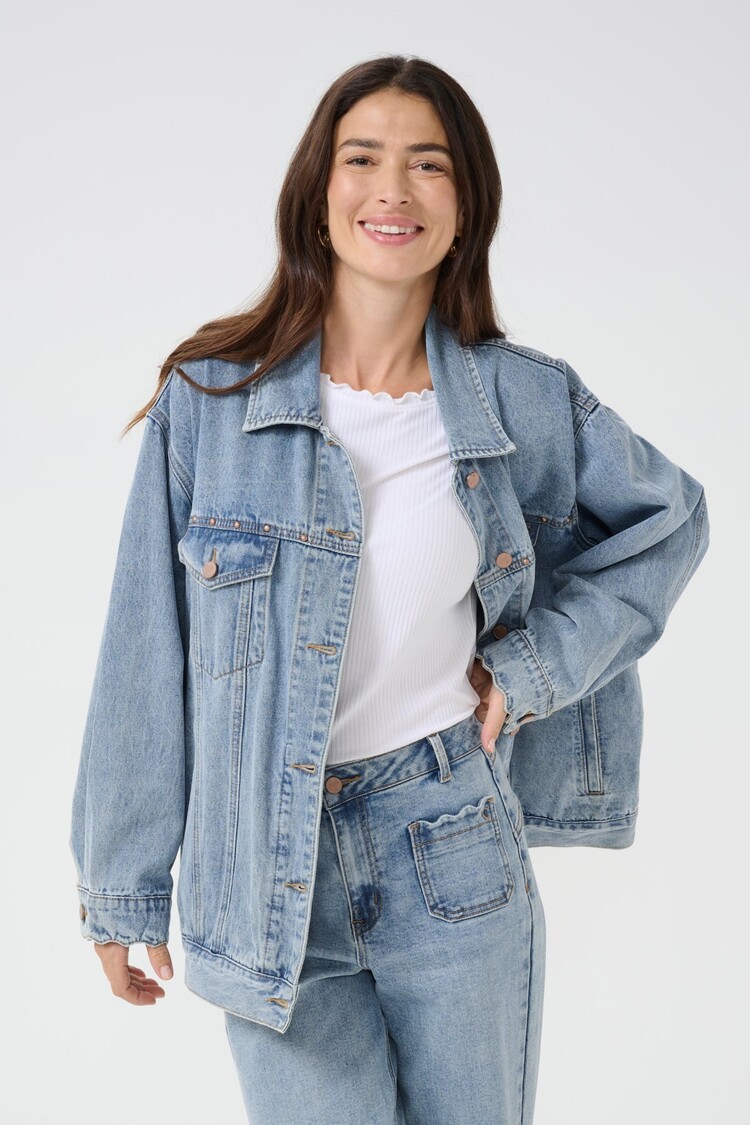 Cream Cream - GIGI Oz Denim Jacket