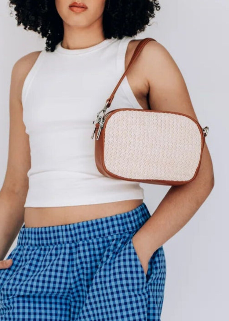 Co-Lab Co-Lab - 7240 BOBBI Raffia Shoulder/Crossbody