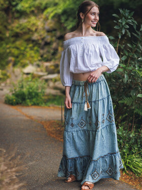 Papillon Papillon - Beaded Tiered Skirt