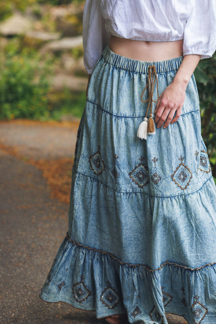 Papillon Papillon - Beaded Tiered Skirt