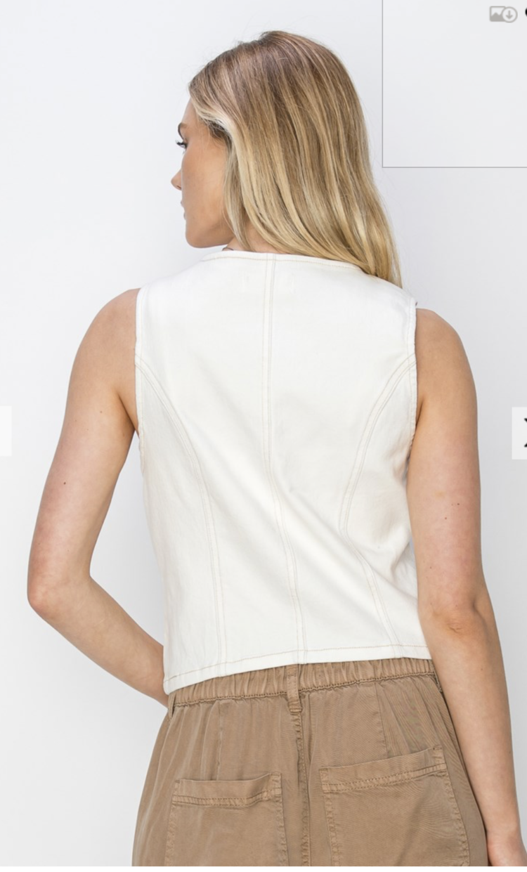 Risen Risen - V-Neck Button Down Vest