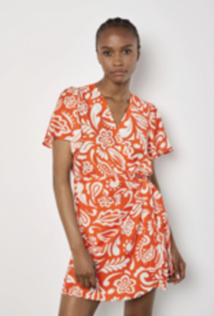 Apricot Apricot - Paisley Print Wrap Dress