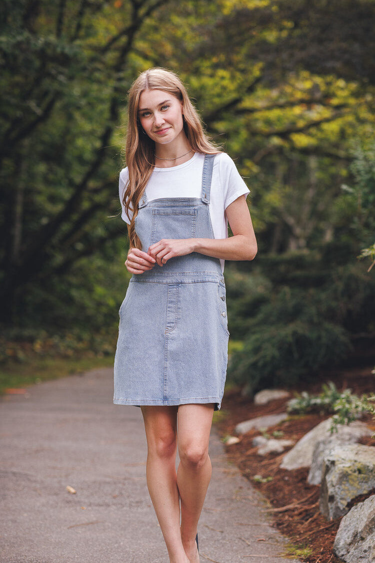 Papillon Papillon - Denim Pinafore Dress