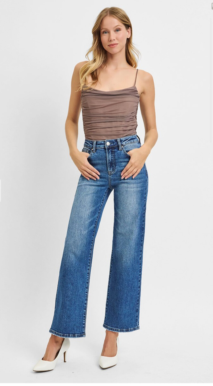 Risen Risen - 5292 HR Ankle Straight Relaxed Jean