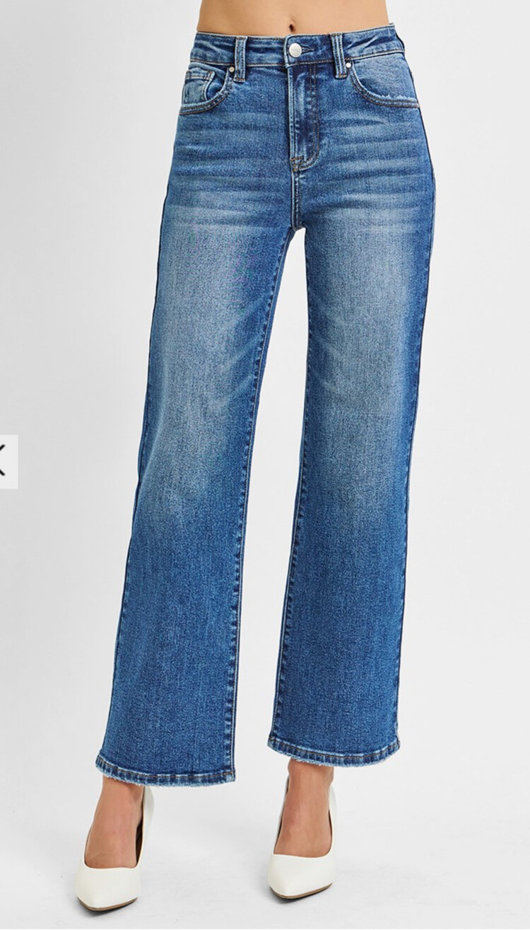 Risen Risen - 5292 HR Ankle Straight Relaxed Jean