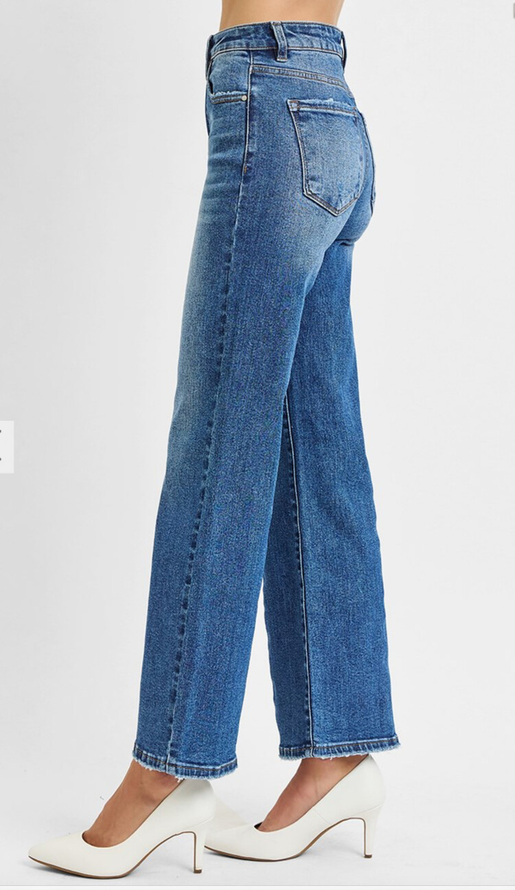 Risen Risen - 5292 HR Ankle Straight Relaxed Jean