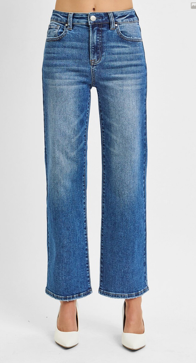Risen Risen - 5292 HR Ankle Straight Relaxed Jean