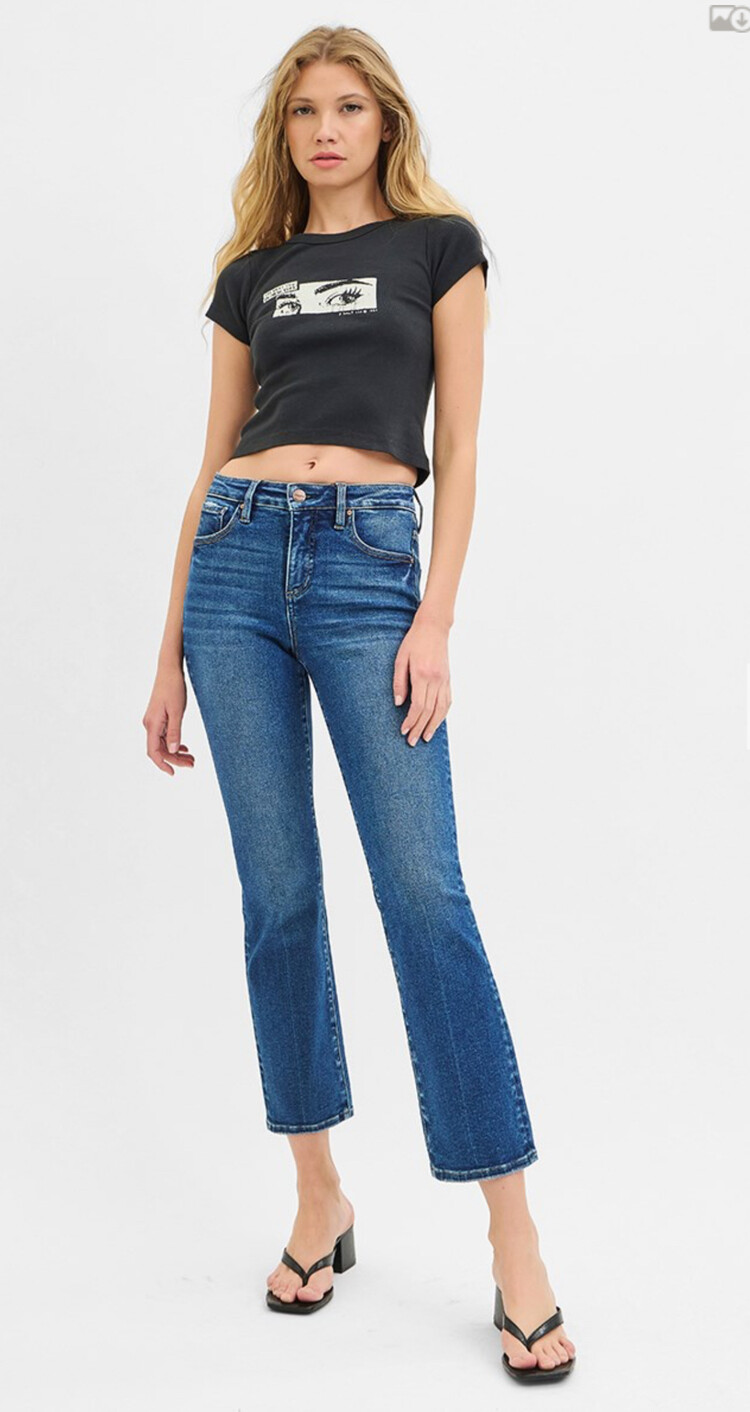 Risen Risen - 21045 HR Crop Straight Jean