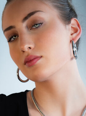 Hackney Nine Hackney Nine - BOBOYI Hoop Earring SILVER