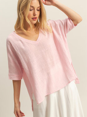 HYFVE HYFVE - V-Neck Oversized Cotton Top