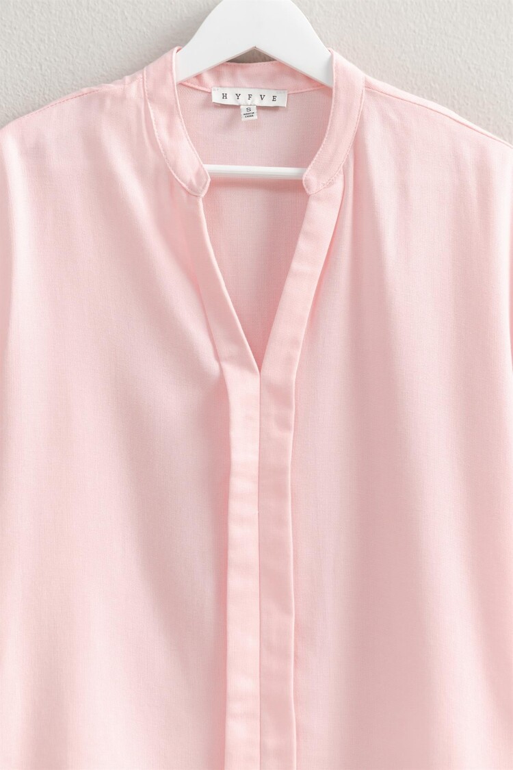 HYFVE HYFVE -Notch Collar Short Sleeve Top