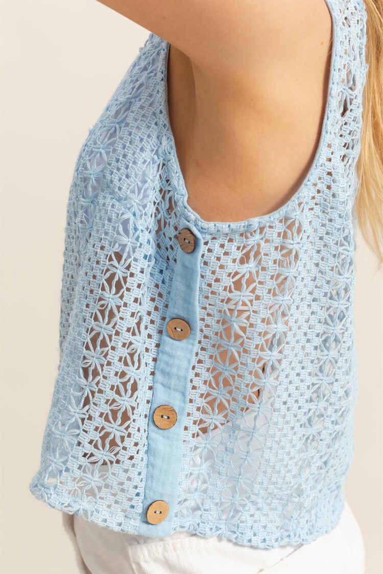 HYFVE HYFVE - Sleeveless Crochet Top