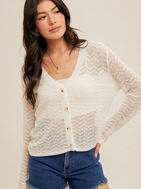 トップス feather damage cardigan feather damage cardigan | OHOTORO