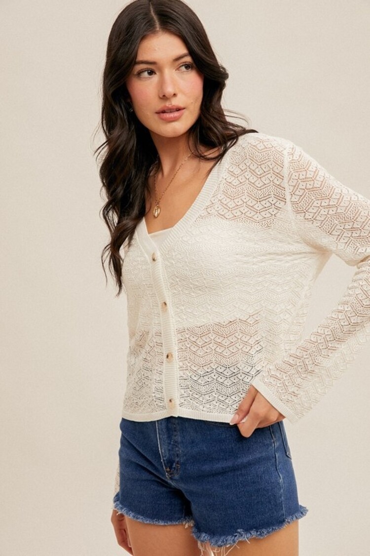 Hem & Thread - Knit V-neck Cardigan
