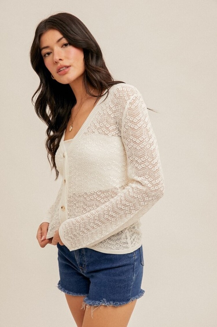 Hem & Thread - Knit V-neck Cardigan