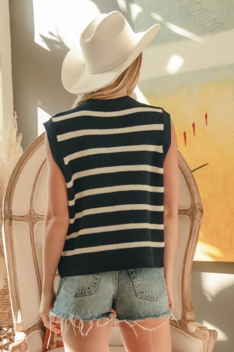 BiBi BiBi - Sweater Vest W/ Front Tie