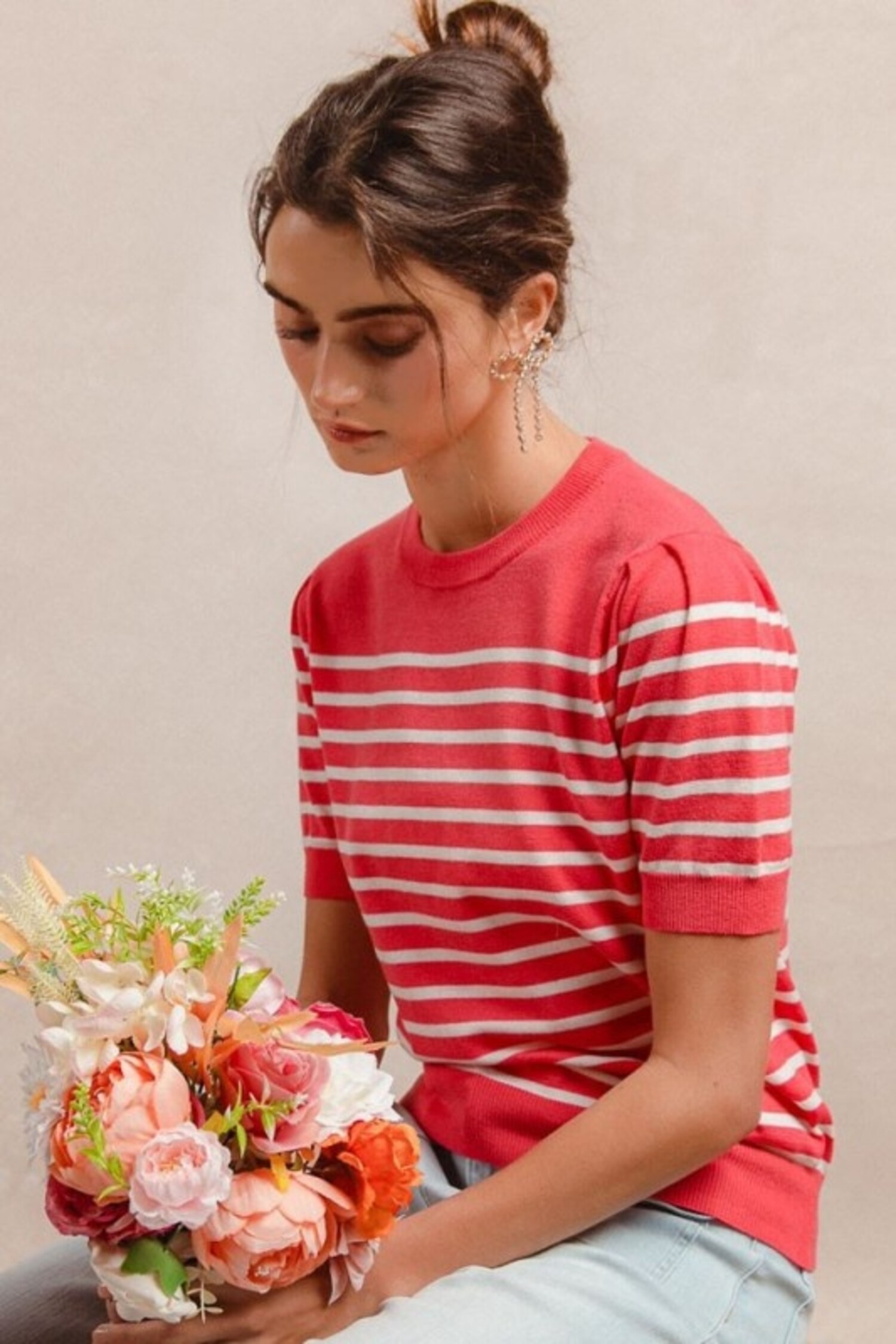 BiBi - Stripe Knit Top - Quintessential