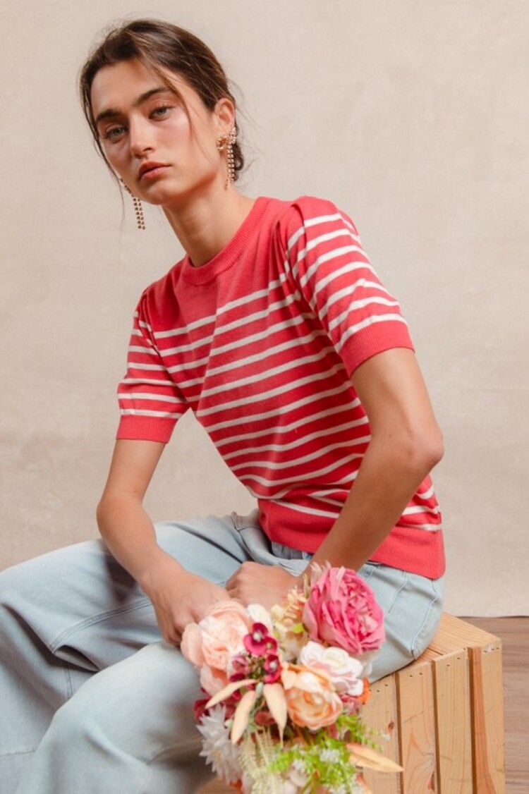 BiBi BiBi - Stripe Knit Top