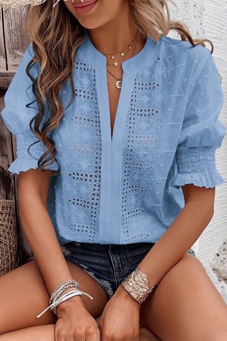 YSO YSO - Bubble Sleeve Blouse