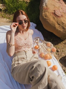 Leto - Cotton Crochet Bralette