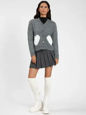 Point Zero Point Zero - Cardigan w/ Sequin Heart