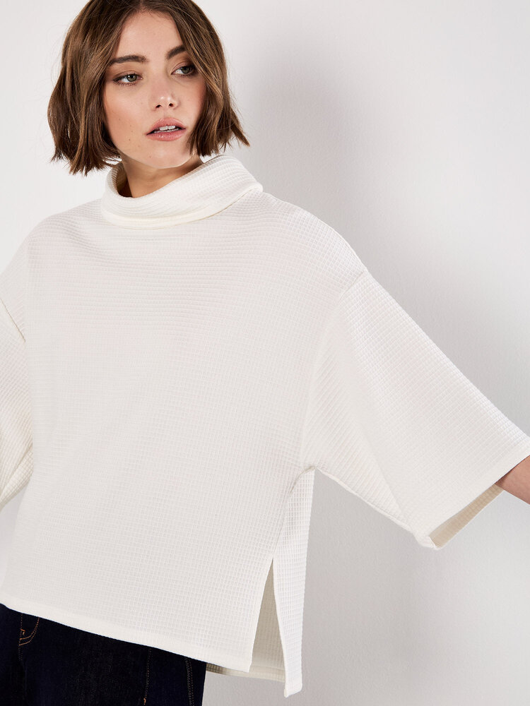 Apricot Apricot - Waffle Cowl Tee