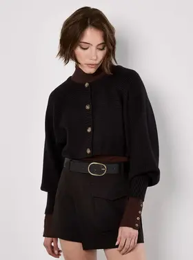 Apricot Apricot - Ribbed Batwing Cardigan