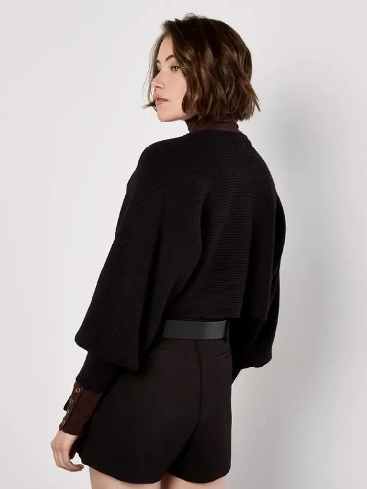 Apricot Apricot - Ribbed Batwing Cardigan