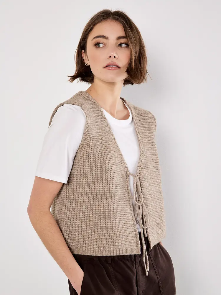 Apricot Apricot - Waffle Knit Vest