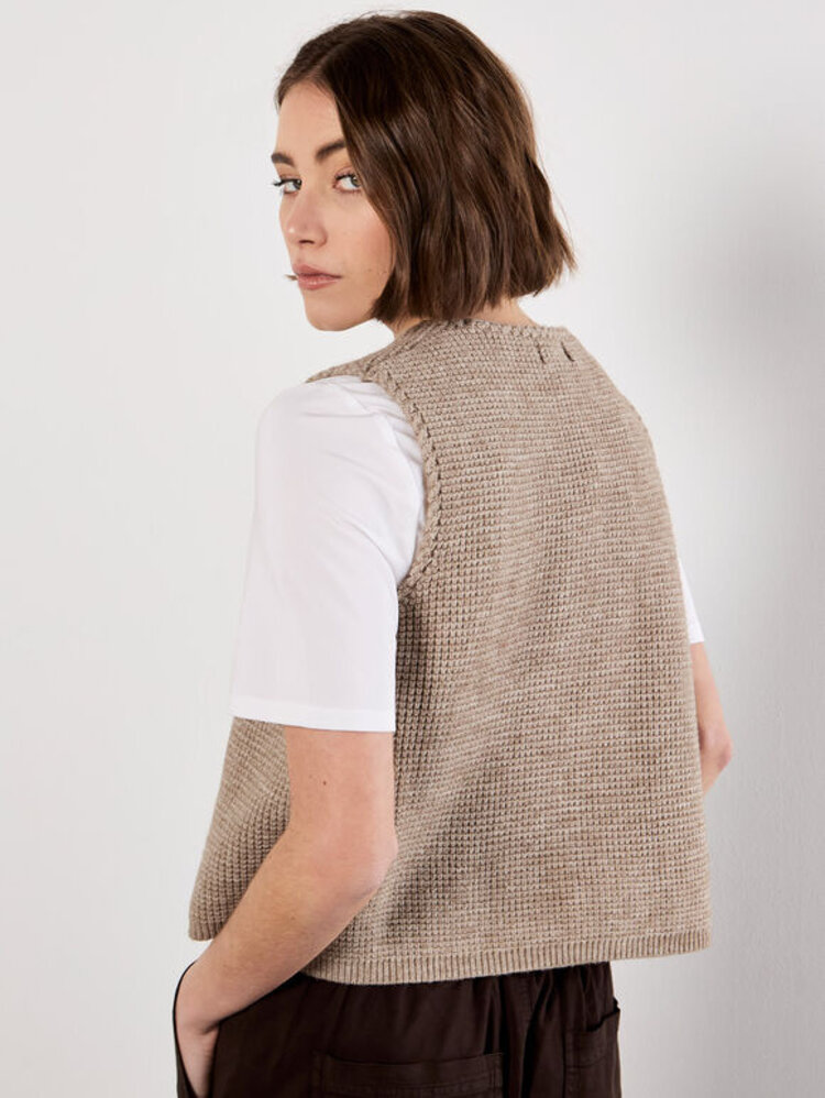 Apricot Apricot - Waffle Knit Vest