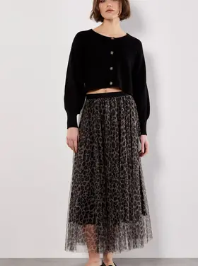 Apricot Apricot - Leopard Maxi Tulle Skirt