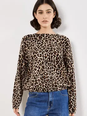 Apricot Apricot - Leo Fine Knit Frop Drop Jumper