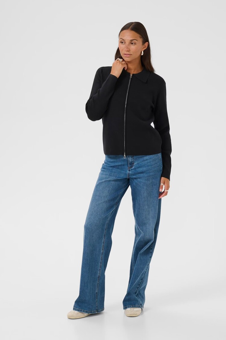 Kaffe Kaffe - AVISJA Zip Up Polo Cardigan