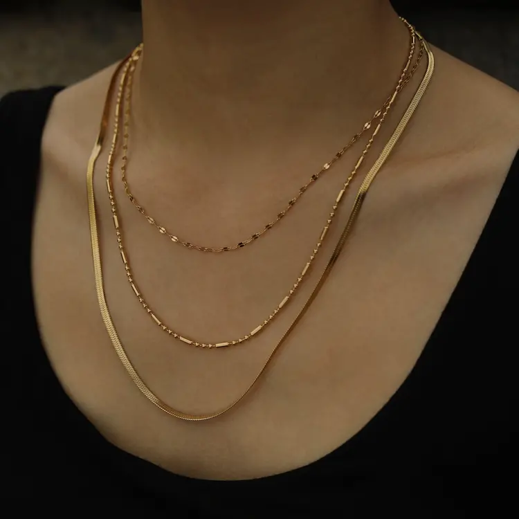 Hackney Nine Hackney Nine - IRIS Triple Necklace Gold