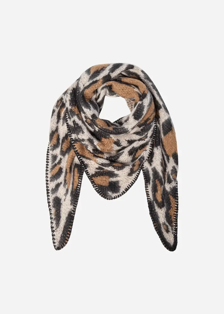 Soya Concept Soya Concept - VIRI 1 Scarf O/S in Desert Brown Combi