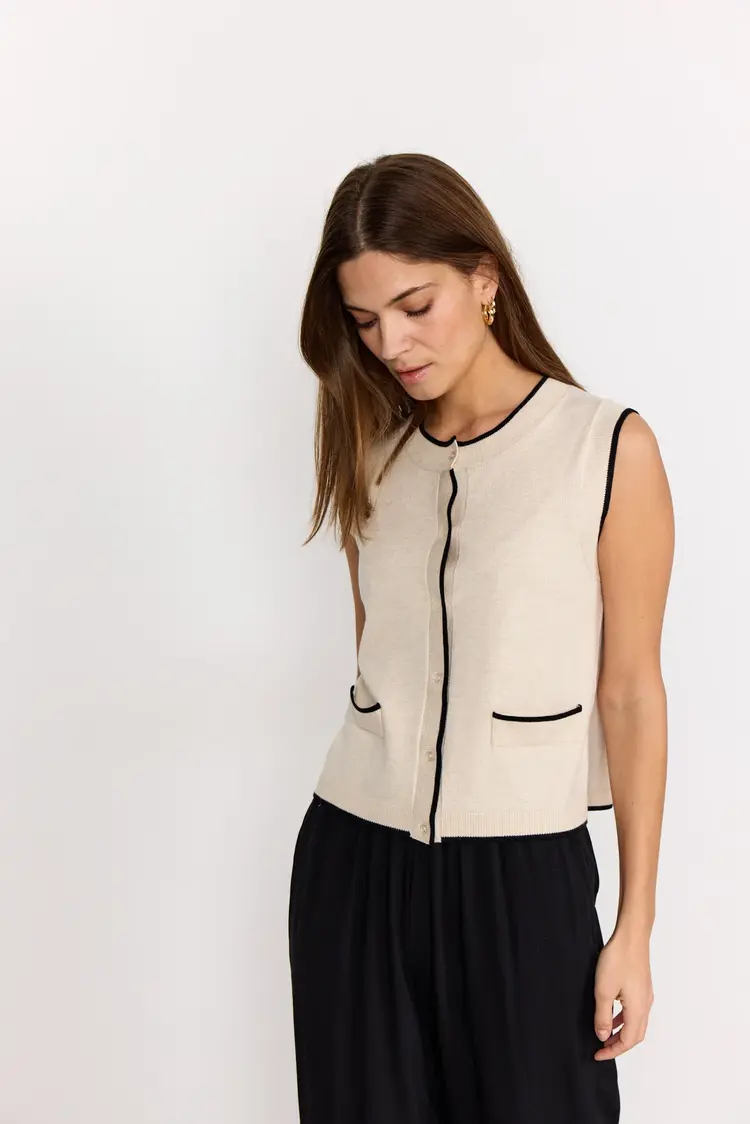 Soya Concept Soya Concept - Dollie 792 Button Sweater Vest