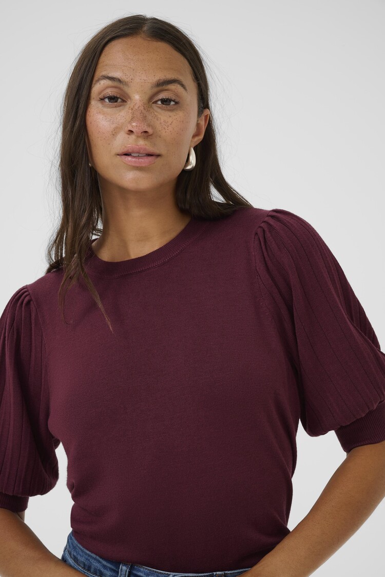 Kaffe Kaffe - LONE Knit Sweater w/Balloon Slv