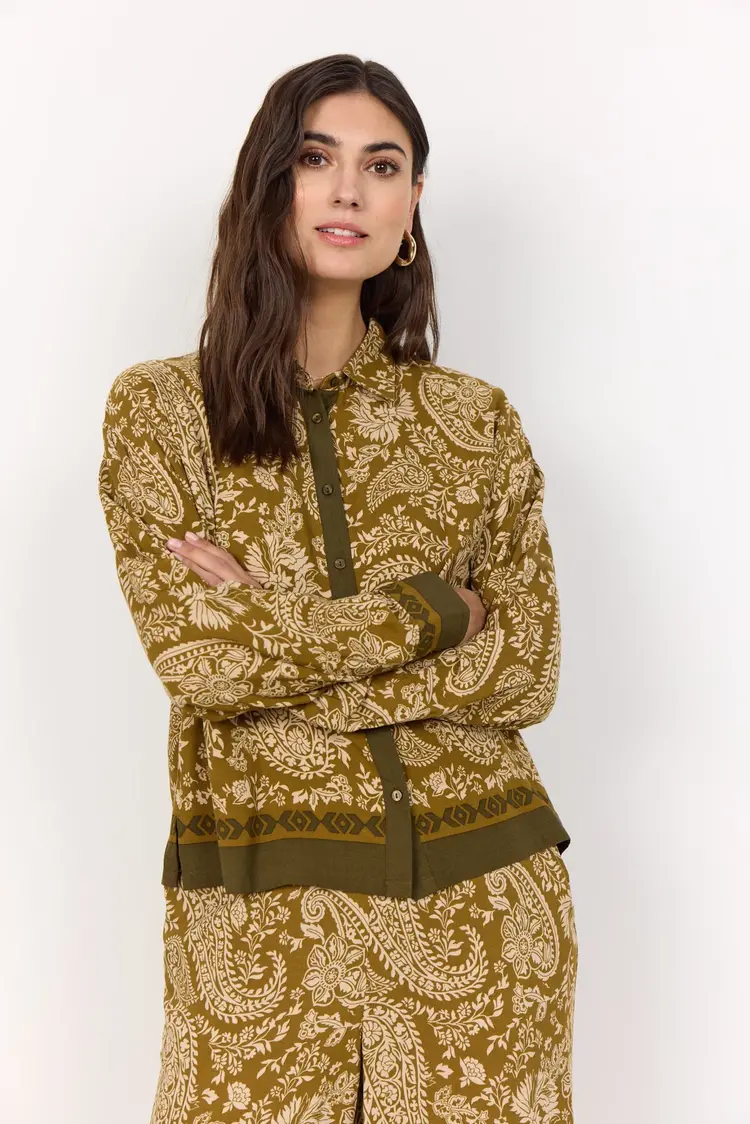 Soya Concept Soya Concept - VALGERDA 1 Printed Button Down Blouse