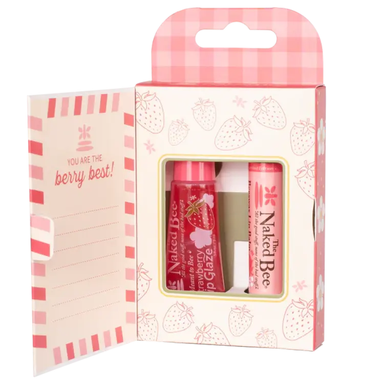 The Naked Bee The Naked Bee - Strawberry Lip Care Duo