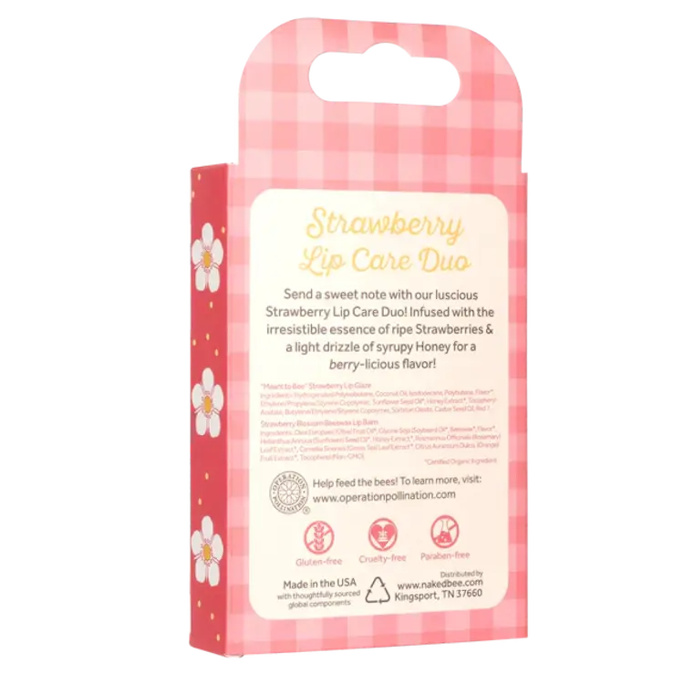 The Naked Bee The Naked Bee - Strawberry Lip Care Duo