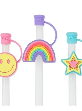Swig Life Swig Life - Oh Happy Day Straw Topper Set
