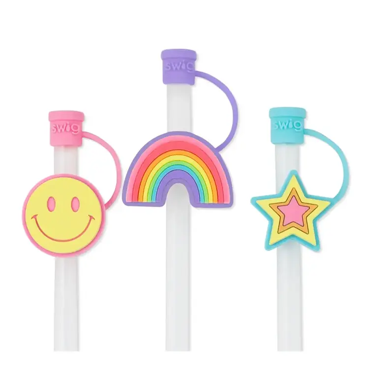 Swig Life Swig Life - Oh Happy Day Straw Topper Set