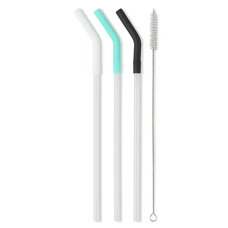 Swig Life Swig Life - White/Aqua/Black Reusable Straw Set (40 oz)