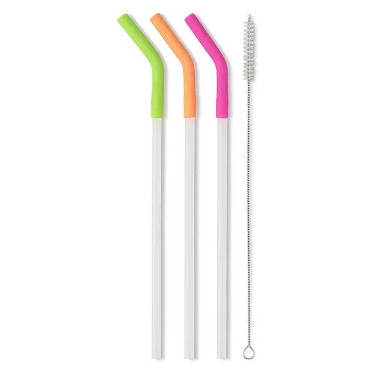 Swig Life Swig Life - Neon Lime/Orange/Berry Reusable Straw Set (40 oz)