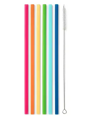 Swig Life Swig Life - Good Vibrations Rainbow Reusable Straw Set