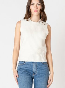 Black Tape Black Tape - Textured Stitch Sweater Tank