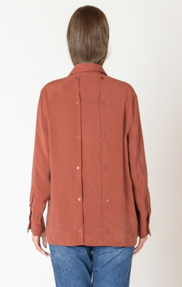 Black Tape Black Tape - Button Back Flowy Blouse