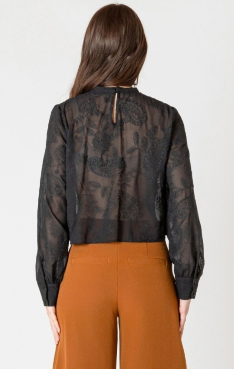 Black Tape Black Tape - Embroidered Lace Top