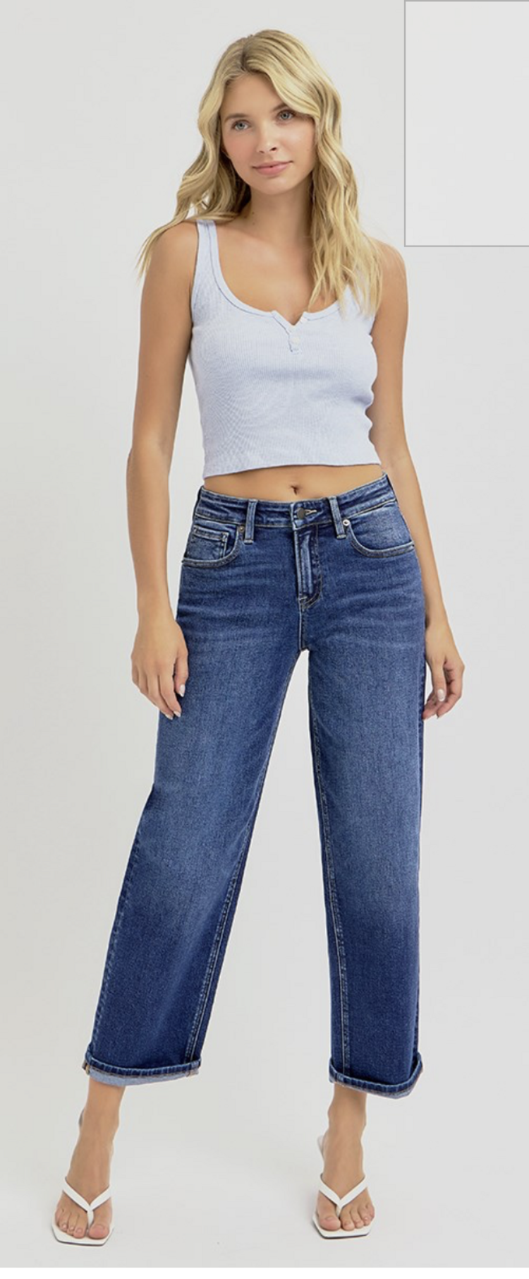 Risen Risen -5976 HR Crop Boyfriend