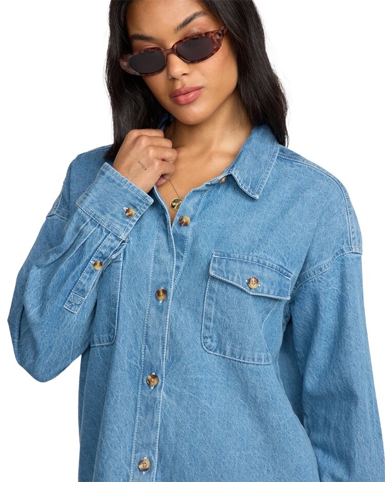 Billabong Billabong - Fadeaway Denim Shacket